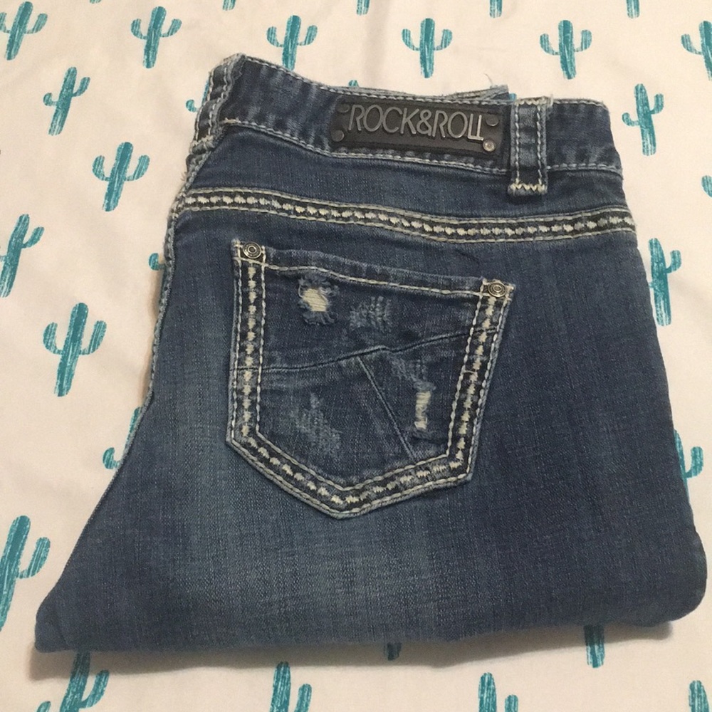 Rock and Roll Denim Boyfriend Style Jeans.